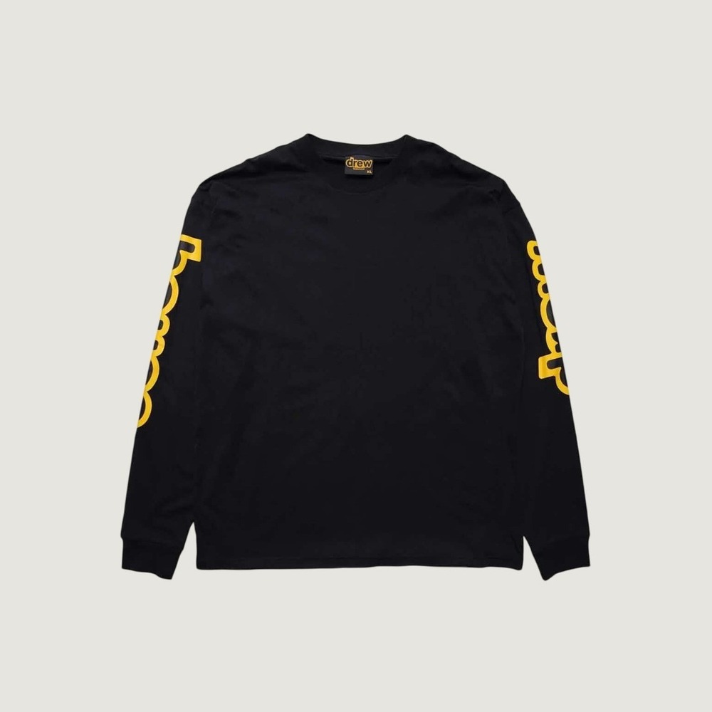 Drew House Long Sleeve T-Shirt Sleeve Logo Black Medium